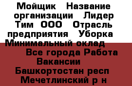 Мойщик › Название организации ­ Лидер Тим, ООО › Отрасль предприятия ­ Уборка › Минимальный оклад ­ 15 300 - Все города Работа » Вакансии   . Башкортостан респ.,Мечетлинский р-н